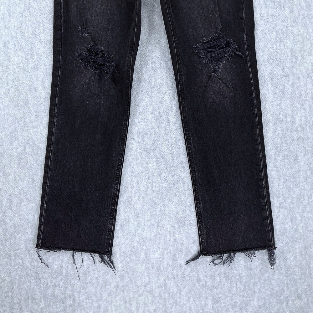 GAP Jeans Women 2/26 (ACTUAL 26x26.5) Black Cheeky Straight High Rise NWT - Picture 3 of 16